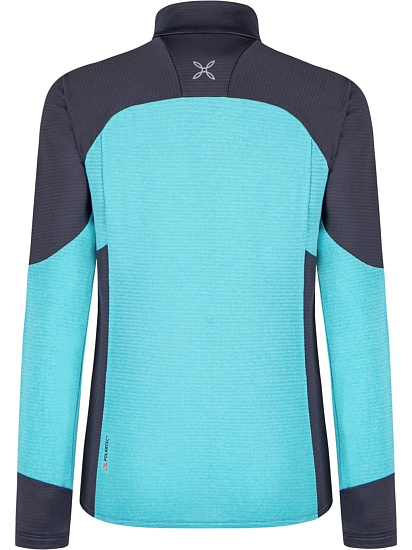 Куртка женская Montura Rise Maglia Turquoise/Graphite Blue - Фото 2 большая