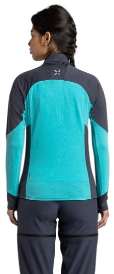Куртка женская Montura Rise Maglia Turquoise/Graphite Blue - Фото 4 большая