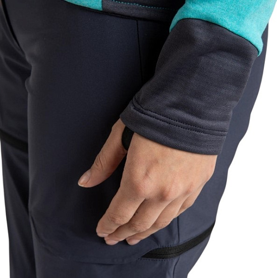 Куртка женская Montura Rise Maglia Turquoise/Graphite Blue - Фото 7 большая