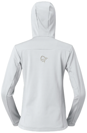 Куртка женская Norrona Falketind Warm2 Stretch Hood Snow White - Фото 6 большая