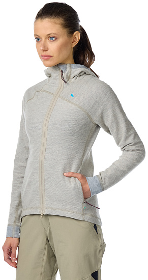 Куртка женская Klattermusen Hodur Hooded Zip Clay - Фото 3 большая