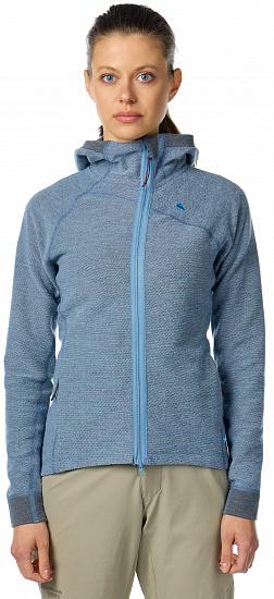 Куртка женская Klattermusen Hodur Hooded Zip Faded Blue - Фото 4 большая