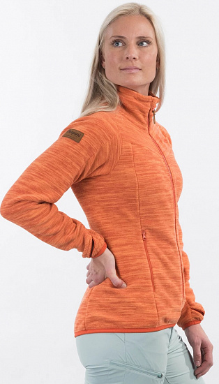Куртка женская Bergans Hareid Fleece NoHood Brick Mel - Фото 3 большая