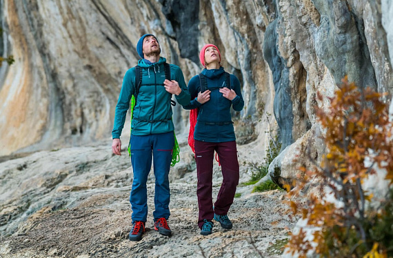 Куртка женская Simond Alpinism Hooded Pullover Merino Wool Тёмно-Бирюзовый - Фото 11 большая