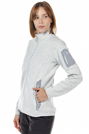 Куртка женская Arcteryx Covert Cardigan Athena Grey Heather - Фото 3 большая