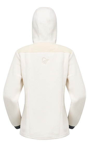 Куртка женская Norrona Trollveggen Warm 3 Zip Hood Whisper White - Фото 2 большая