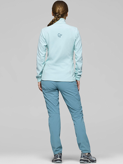 Куртка женская Norrona Falketind Warm2 Aqua Haze - Фото 4 большая