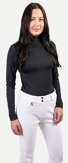 Пулон женский Kjus Feel Half-Zip Black Melange - Фото 4 большая