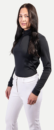 Пулон женский Kjus Feel Half-Zip Black Melange - Фото 5 большая