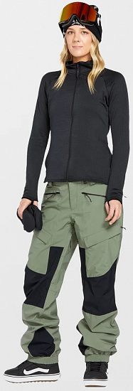 Куртка женская Volcom Gridlock Fz Black - Фото 2 большая