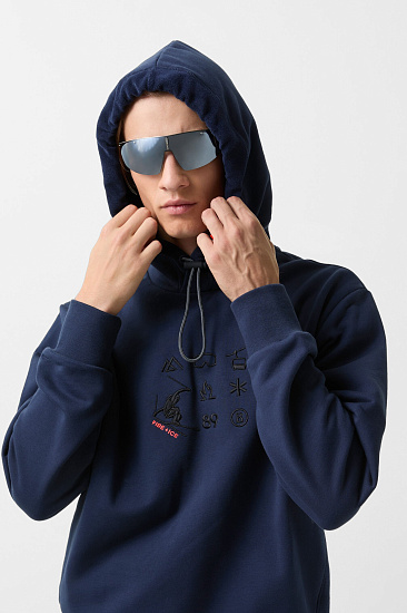 Худи мужское Bogner Fire+Ice Kristan Dark Blue - Фото 4 большая