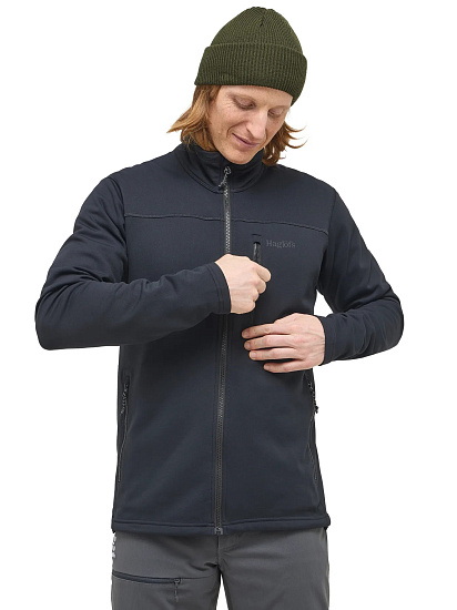 Куртка мужская Haglofs Rosson Mid True Black - Фото 3 большая
