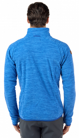 Куртка мужская Bergans Hareid Fleece NoHood Dk RivieraBlue Mel - Фото 5 большая