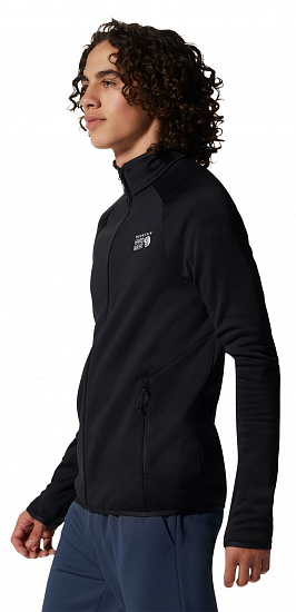 Куртка мужская Mountain Hardwear Polartec Power Stretch Pro Black - Фото 2 большая
