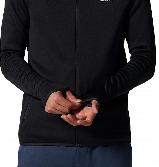 Куртка мужская Mountain Hardwear Polartec Power Stretch Pro Black - Фото 5 большая
