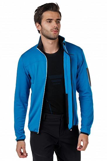 Куртка мужская Loffler Strechfleece Син. - Фото 4 большая