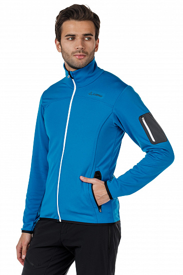 Куртка мужская Loffler Strechfleece Син. - Фото 6 большая