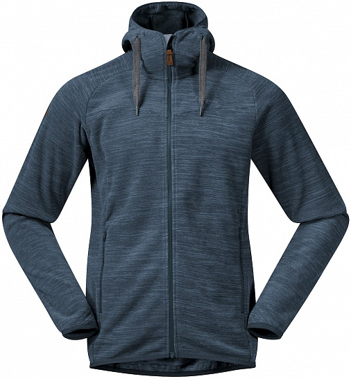 Куртка мужская Bergans Hareid Fleece Orion Blue - Фото 1 большая