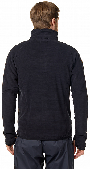 Куртка мужская Bergans Hareid Fleece NoHood Black - Фото 4 большая