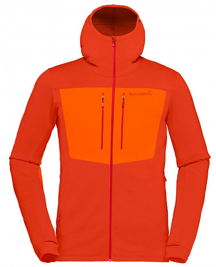 Куртка мужская Norrona Lyngen Powerstretch Pro Zip Hoodie Rooibos Tea - Фото 1 большая