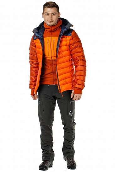 Куртка мужская Norrona Lyngen Powerstretch Pro Zip Hoodie Rooibos Tea - Фото 5 большая