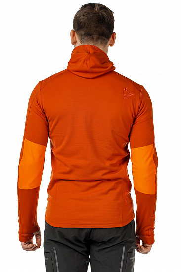 Куртка мужская Norrona Lyngen Powerstretch Pro Zip Hoodie Rooibos Tea - Фото 8 большая