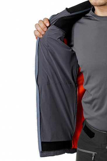 Куртка мужская Norrona Trollveggen Powerstretch Pro Zip Hood Cool Black - Фото 2 большая