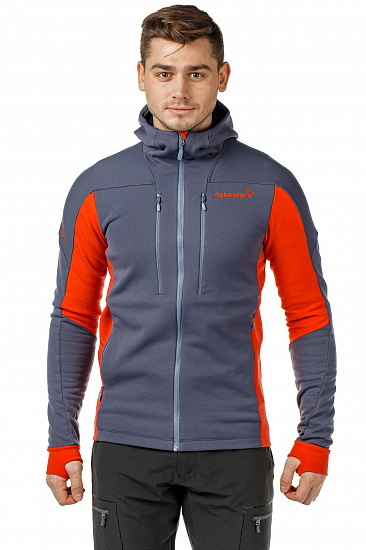 Куртка мужская Norrona Trollveggen Powerstretch Pro Zip Hood Cool Black - Фото 3 большая