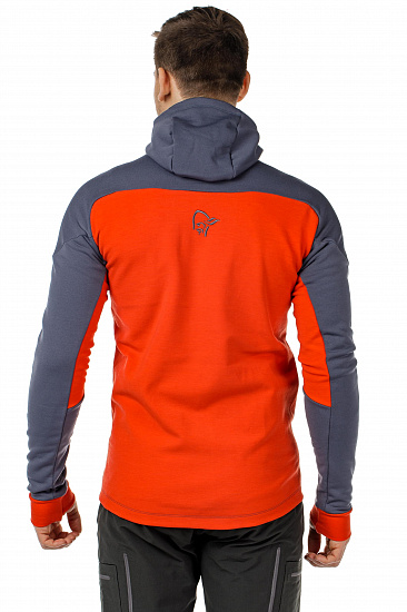 Куртка мужская Norrona Trollveggen Powerstretch Pro Zip Hood Cool Black - Фото 5 большая
