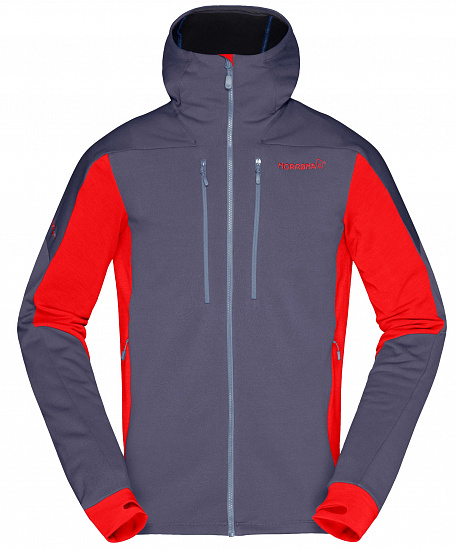 Куртка мужская Norrona Trollveggen Powerstretch Pro Zip Hood Cool Black - Фото 1 большая