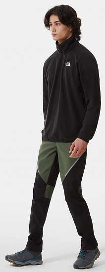 Куртка мужская The North Face 100 Glacier 1/4 Zip Black - Фото 5 большая