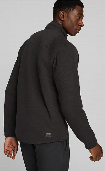 Куртка мужская Puma Seasons Sweater 1/2 Zip Puma Black Heather - Фото 4 большая