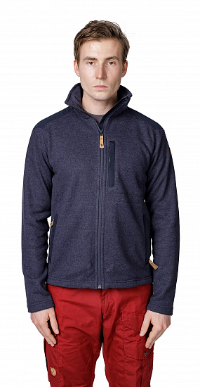 Куртка мужская Fjallraven Buck Fleece Dark Navy - Фото 3 большая