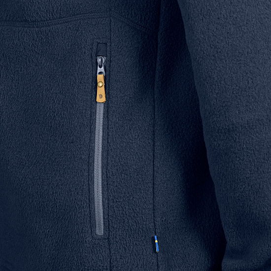 Куртка мужская Fjallraven Sten Fleece Dark Navy - Фото 4 большая
