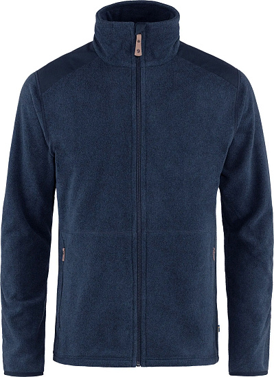 Куртка мужская Fjallraven Sten Fleece Dark Navy - Фото 1 большая