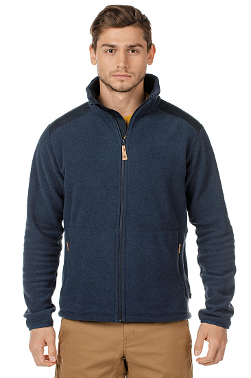 Куртка мужская Fjallraven Sten Fleece Dark Navy - Фото 6 большая
