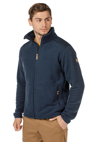 Куртка мужская Fjallraven Sten Fleece Dark Navy - Фото 7 большая