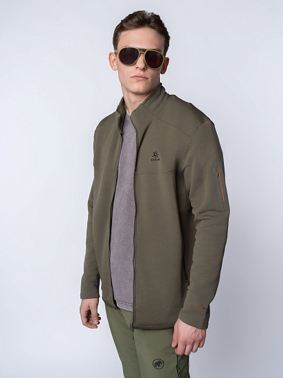 Куртка мужская Kailas Stand Collar Fleece Deep Moss Green - Фото 4 большая