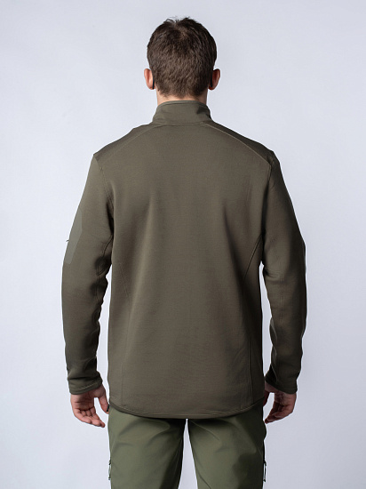 Куртка мужская Kailas Stand Collar Fleece Deep Moss Green - Фото 5 большая