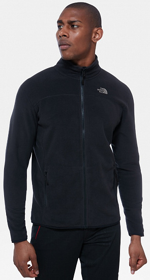 Куртка мужская The North Face 100 Glacier Full Zip TNF Black - Фото 3 большая