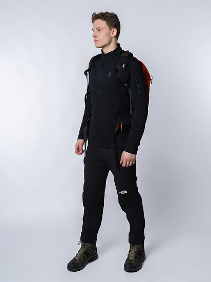 Куртка мужская Kailas Half-Zip Deep Black - Фото 3 большая
