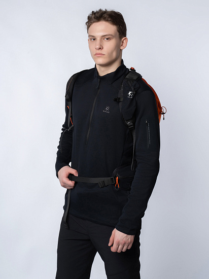 Куртка мужская Kailas Half-Zip Deep Black - Фото 4 большая