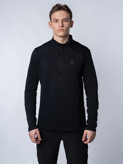 Куртка мужская Kailas Half-Zip Deep Black - Фото 6 большая