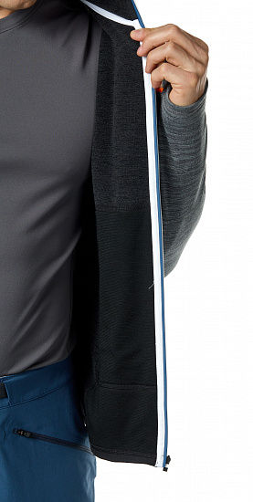 Куртка мужская Ortovox Fleece Light Black Raven - Фото 6 большая