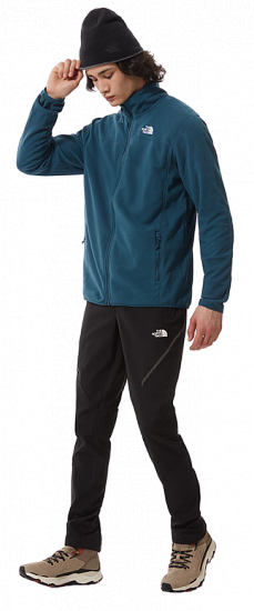 Куртка мужская The North Face 100 Glacier Full Zip Monterey Blue - Фото 6 большая
