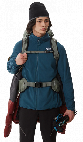 Куртка мужская The North Face 100 Glacier Full Zip Monterey Blue - Фото 8 большая