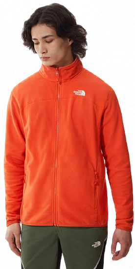 Куртка мужская The North Face 100 Glacier Full Zip Burnt Ochre - Фото 4 большая