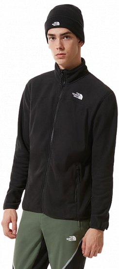 Куртка мужская The North Face 100 Glacier Full Zip TNF Black - Фото 4 большая