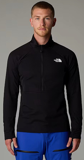 Куртка мужская The North Face Summit Futurefleece LT 1/2 Zip Tnf Black/Npf - Фото 2 большая