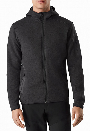 Куртка мужская Arcteryx Covert Hoody Black Heather - Фото 2 большая